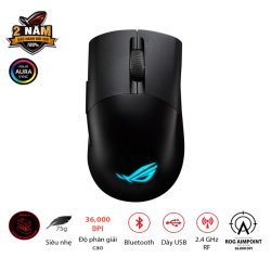 Chuột Gaming không dây Asus Keris Wireless Aimpoint Black (Bluetooth/Wireless/ LED RGB)