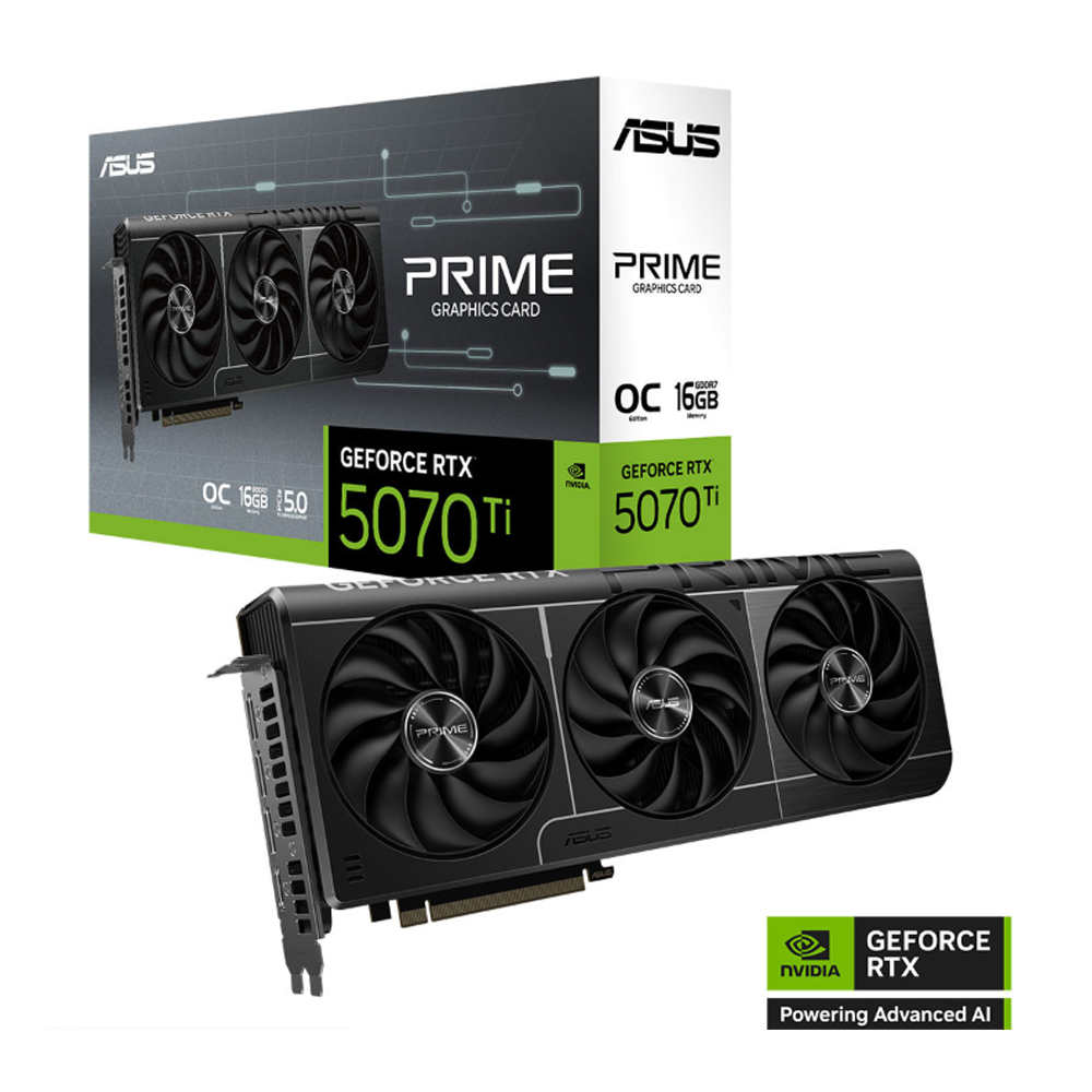 Card đồ họa Asus Prime GeForce RTX 5070 Ti 16GB OC Edition (GDDR7/ 256 bit) Card đồ họa Asus Prime GeForce RTX 5070 Ti 16GB OC Edition (GDDR7/ 256 bit)