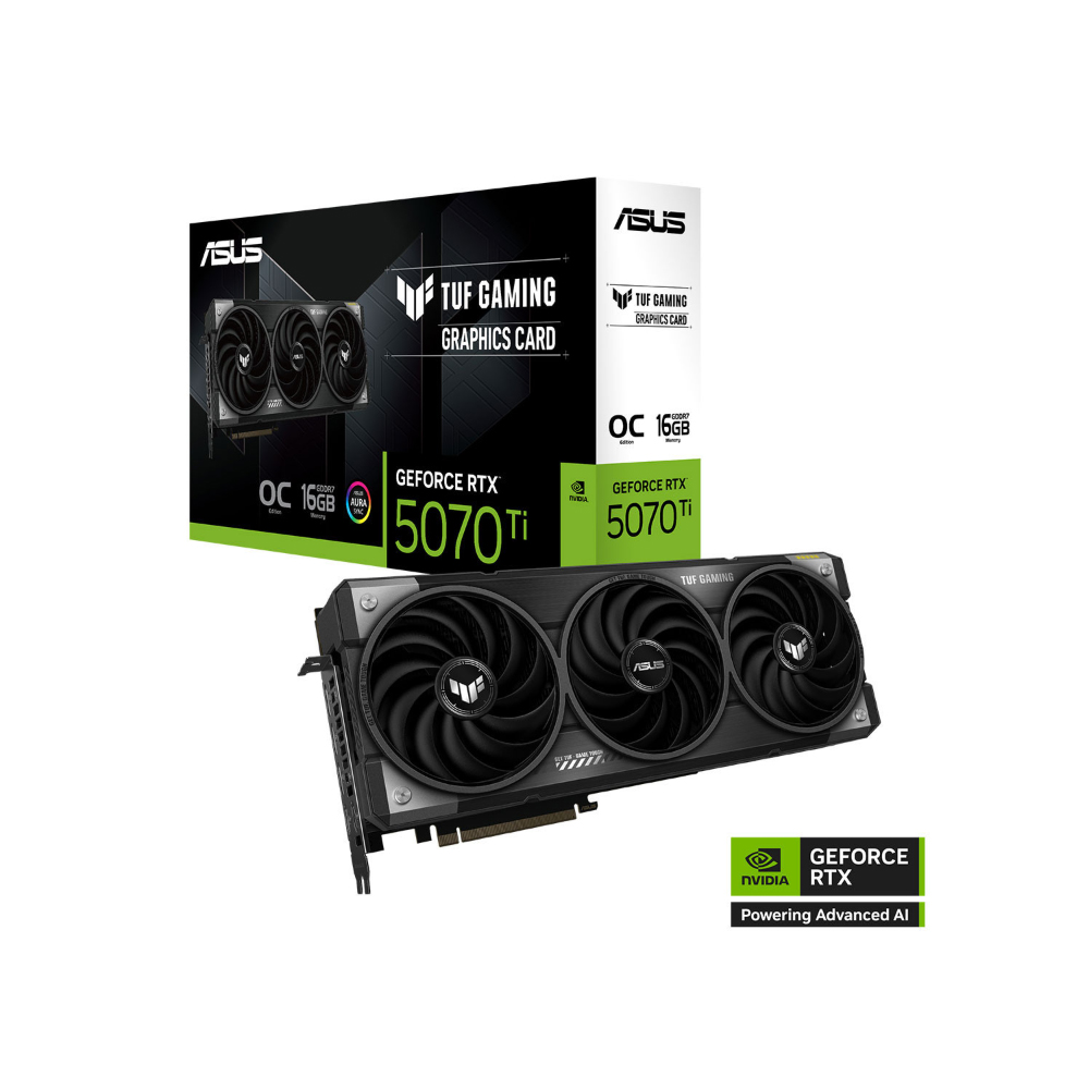 Card đồ họa Asus TUF Gaming GeForce RTX 5070 Ti 16GB OC Edition (GDDR7/ 256 bit) Card đồ họa Asus TUF Gaming GeForce RTX 5070 Ti 16GB OC Edition (GDDR7/ 256 bit)