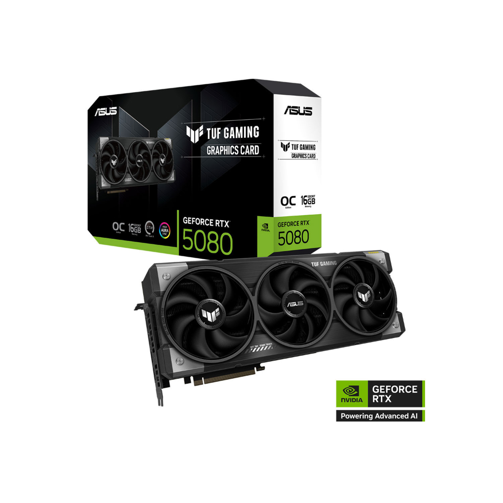 Card đồ họa Asus TUF Gaming GeForce RTX 5080 16GB OC Edition (GDDR7/ 256 bit) Card đồ họa Asus TUF Gaming GeForce RTX 5080 16GB OC Edition (GDDR7/ 256 bit)