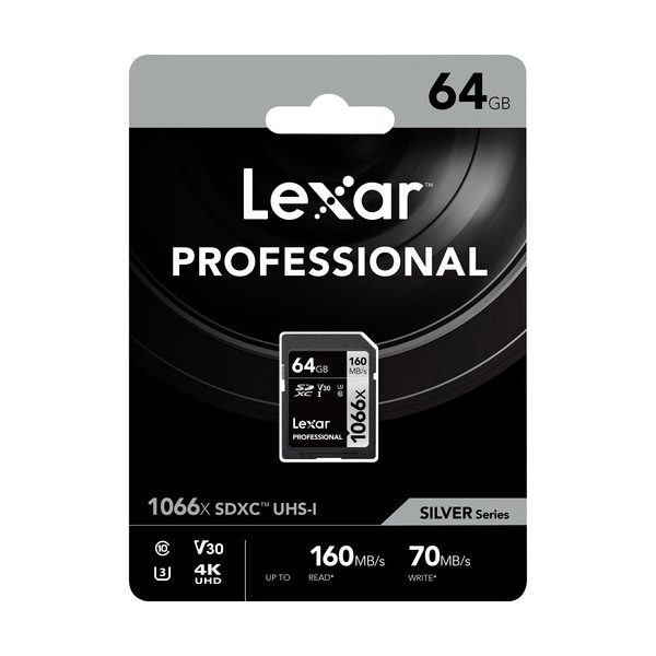 Thẻ nhớ SD Lexar Profes 1066x SDXC V30 64Gb (R/W:160/120M) Thẻ nhớ SD Lexar Profes 1066x SDXC V30 64Gb (R/W:160/120M)