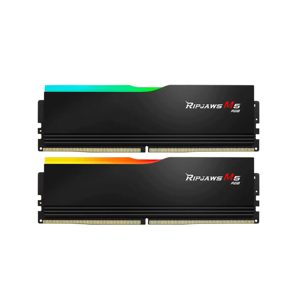 Ram desktop GSKill Ripjaws M5 RGB F5-5200J4040A16GX2-RM5RK 32GB (2x16GB) (DDR5/ 5200 Mhz/ Non-ECC) Ram desktop GSKill Ripjaws M5 RGB F5-5200J4040A16GX2-RM5RK 32GB (2x16GB) (DDR5/ 5200 Mhz/ Non-ECC)