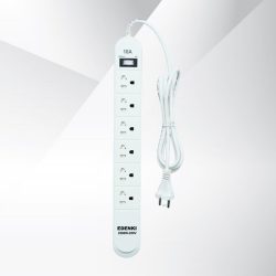 Ổ cắm điện Edenki ED-6C2W White (6 Lỗ đa năng - 2M 10A)