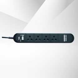 Ổ cắm điện Edenki ED-4C2B Black (4 Lỗ đa năng - 2M 10A)
