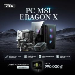 Máy tính PCPA x MSI Eragon X (I5 14400F/ 16GB/ 512GB SSD/ RTX 3060 12Gb/650W)