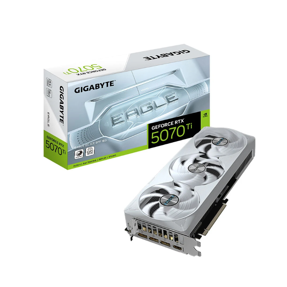 Card đồ họa Gigabyte GeForce RTX 5070 Ti EAGLE OC ICE SFF 16G (GDDR7/ 256 bit)