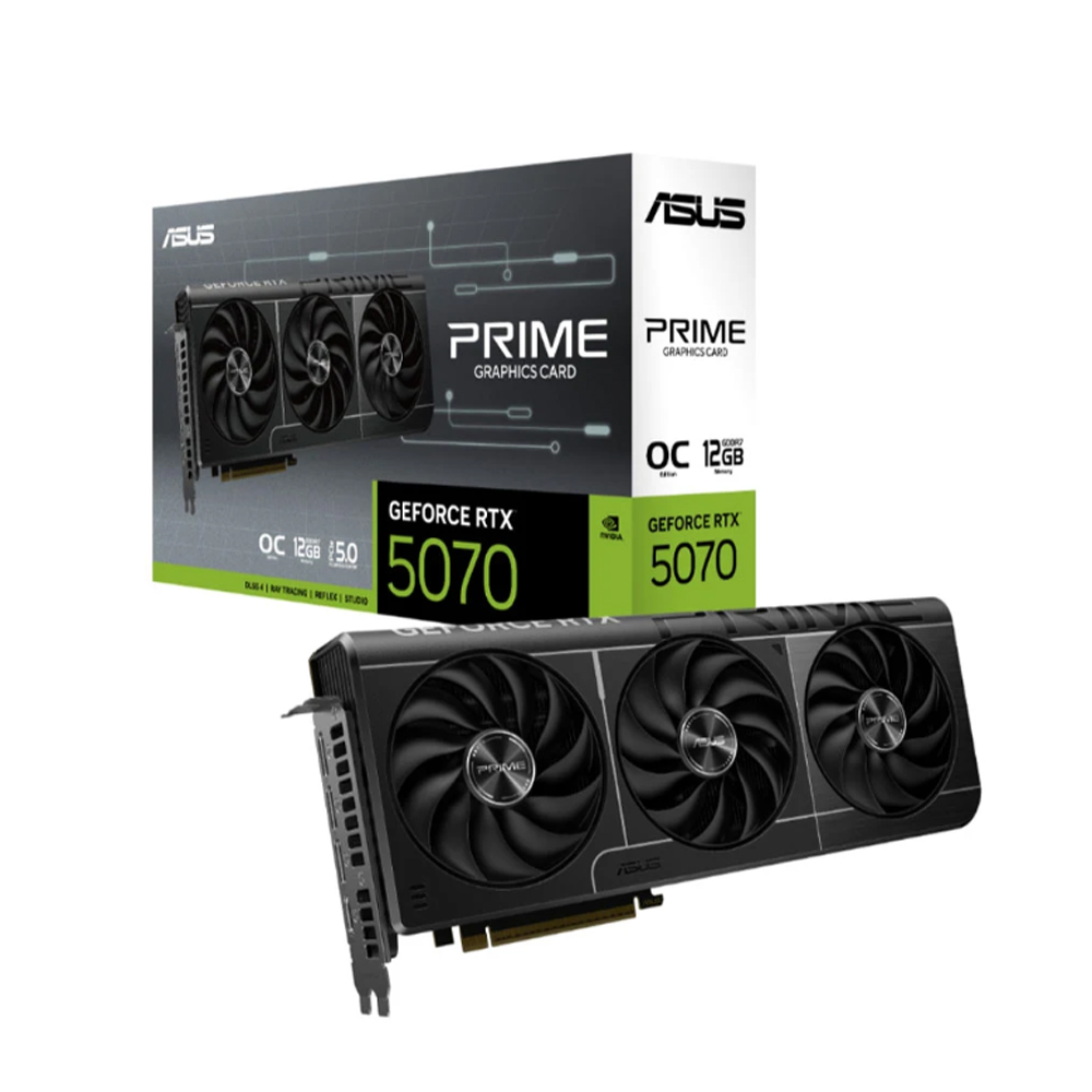 Card đồ họa Asus Prime GeForce RTX 5070 12GB GDDR7 OC Edition (GDDR7/ 192 bit)