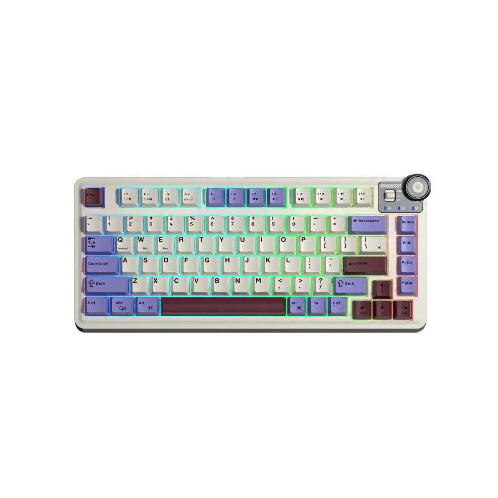 Bàn phím cơ Aula 3 MODE AU75 Tím+Be+Đỏ Star Vector Switch Bàn phím cơ Aula 3 MODE AU75 Tím+Be+Đỏ Star Vector Switch