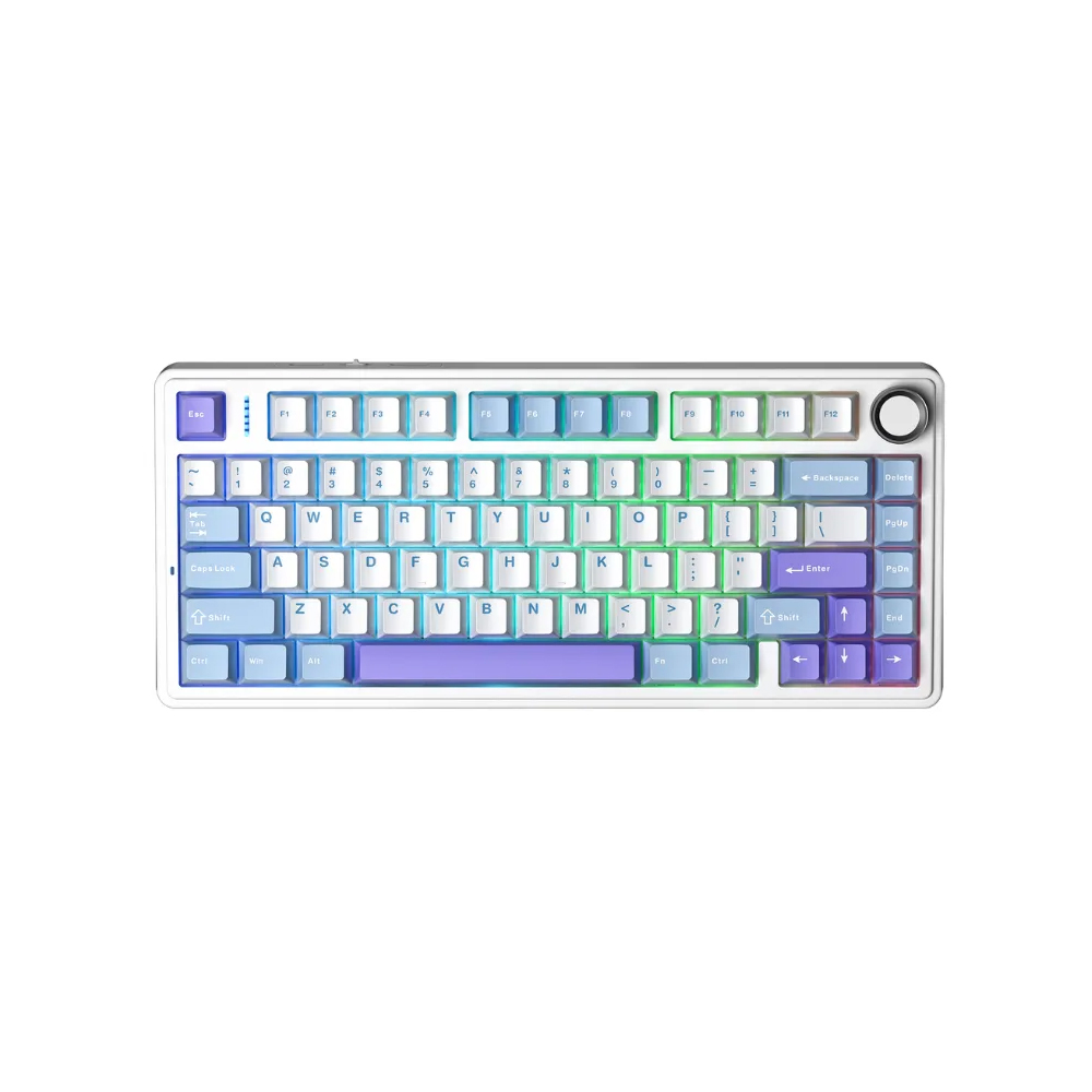 Bàn phím cơ Aula F75 Xanh dương+trắng+tím Star Vector switch Bàn phím cơ Aula F75 Xanh dương+trắng+tím Star Vector switch