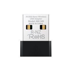 Cạc mạng không dây Mercusys USB MA14N (Chuẩn AX/ AX300Mbps/ Ăng-ten ngầm)