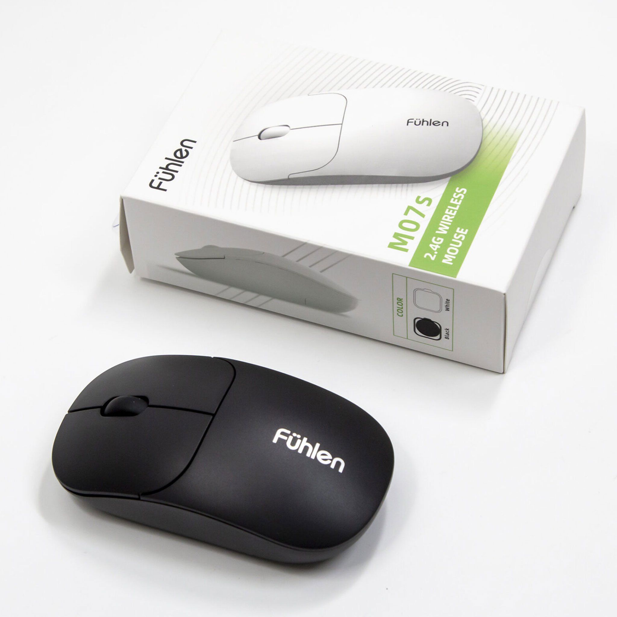 Chuột không dây Fuhlen M07S (Đen)