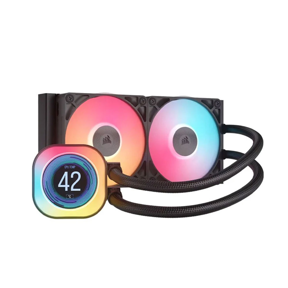 Tản nhiệt nước AIO Corsair iCUE LINK TITAN 240 RX RGB LCD Black CW-9061022-WW Tản nhiệt nước AIO Corsair iCUE LINK TITAN 240 RX RGB LCD Black CW-9061022-WW
