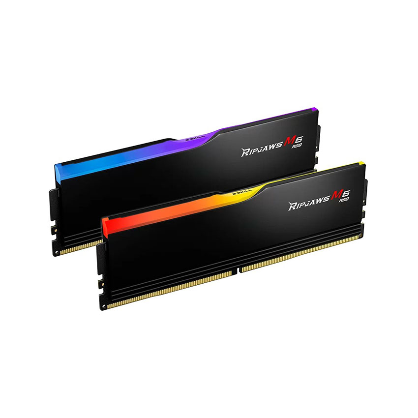 Ram desktop GSKill Ripjaws M5 RGB 64GB (2 x 32GB) DDR5 5200 Mhz (F5-5200J4040A32GX2-RM5RK) Ram desktop GSKill Ripjaws M5 RGB 64GB (2 x 32GB) DDR5 5200 Mhz (F5-5200J4040A32GX2-RM5RK)