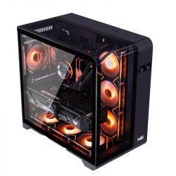 Vỏ máy tính MIK BARBATOS BLACK (Mid Tower/ ATX/ Đen)