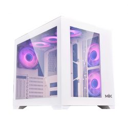 Vỏ máy tính MIK LV12 – White (Mid Tower/ ATX/ Trắng)