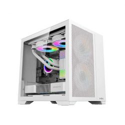 Vỏ máy tính MIK MIK LV12 MINI FLOW - White (Mini Tower/ M-ATX/ Trắng)