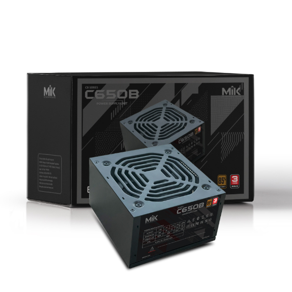 Nguồn máy tính MIK C650B (650W/ 85% Efficiency/ ATX/ Đen) Nguồn máy tính MIK C650B (650W/ 85% Efficiency/ ATX/ Đen)