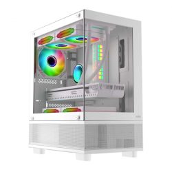 Vỏ máy tính MIK Aether White (Mini Tower/ M-ATX/ Trắng)