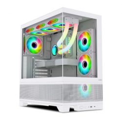 Vỏ máy tính MIK LUMINE WHITE 4FA (Mid Tower/ ATX/ Trắng)
