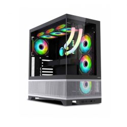 Vỏ máy tính MIK LUMINE BLACK 4FA (Mid Tower/ ATX/ Black)