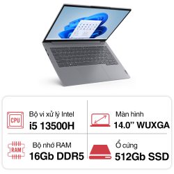Laptop Lenovo ThinkBook 14 G6 IRL (i5 13500H/ 16GB/ 512GB SSD/ 14 inch WUXGA/ Win11/ Grey/ Vỏ nhôm/ 2Y)