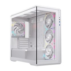 Vỏ máy tính EINAREX ZM800 RGB White (Mid Tower/ M-ATX/ Trắng)