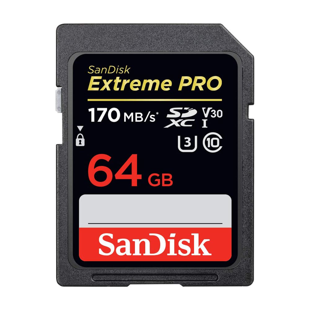 Thẻ nhớ SD Extreme Pro Sandisk SDXC V30 64Gb (R/W:170/90M) Thẻ nhớ SD Extreme Pro Sandisk SDXC V30 64Gb (R/W:170/90M)