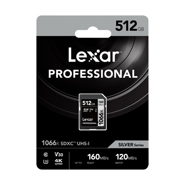Thẻ nhớ SD Lexar Professional 1066x SDXC V30 512Gb (R/W:160/120M) Thẻ nhớ SD Lexar Professional 1066x SDXC V30 512Gb (R/W:160/120M)