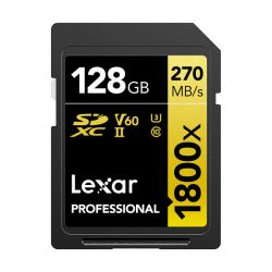 Thẻ nhớ SD Lexar Professional 1800x SDXC V60 128Gb (R/W:270/180M)