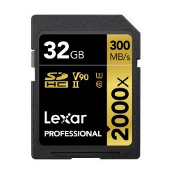 Thẻ nhớ SD Lexar Professional 2000x SDHC/SDXC UHS-II 32Gb (R/W:300/260M)