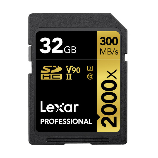 Thẻ nhớ SD Lexar Professional 2000x SDHC/SDXC UHS-II 32Gb (R/W:300/260M)