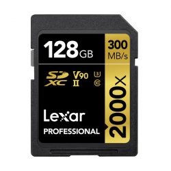 Thẻ nhớ SD Lexar Professional 2000x SDHC/SDXC UHS-II 128Gb (R/W:300/260M)