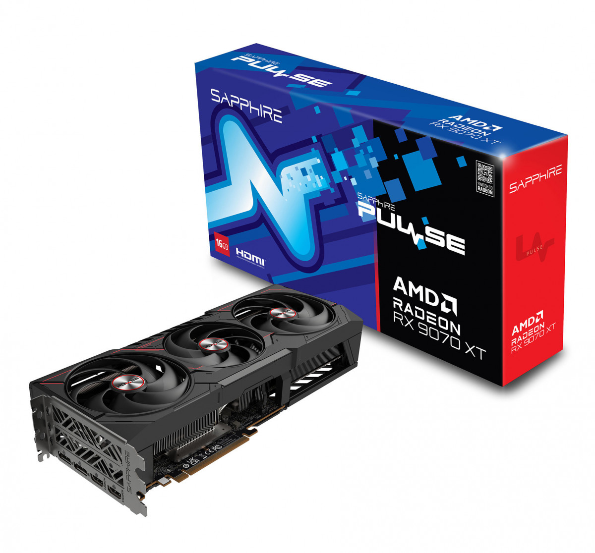 Card đồ họa Sapphire PULSE AMD RADEON RX 9070 XT GAMING 16GB (GDDR6/ 256 bit) Card đồ họa Sapphire PULSE AMD RADEON RX 9070 XT GAMING 16GB (GDDR6/ 256 bit)