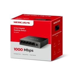 Switch Mercusys MS105GS (10/100/1000 Mbps/ 5 Cổng/ Vỏ Thép)