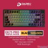 Bàn phím cơ Dareu EK75 Pro Triple Mode Black Golden DareU Cloud switch
