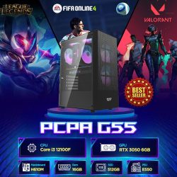 Máy tính PCPA G55 (I3 12100F/ 16GB/ 512GB SSD/RTX 3050/550W)