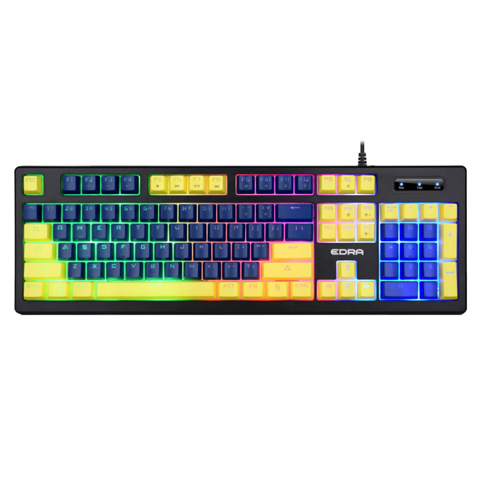 Bàn phím Gaming E-Dra EK302 Blue + Yellow (chống nước)
