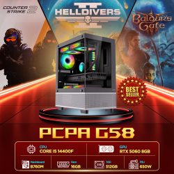 Máy tính PCPA G58 (i5 14400F/ 16GB/ 512GB SSD/RTX 5060 8Gb /650W)