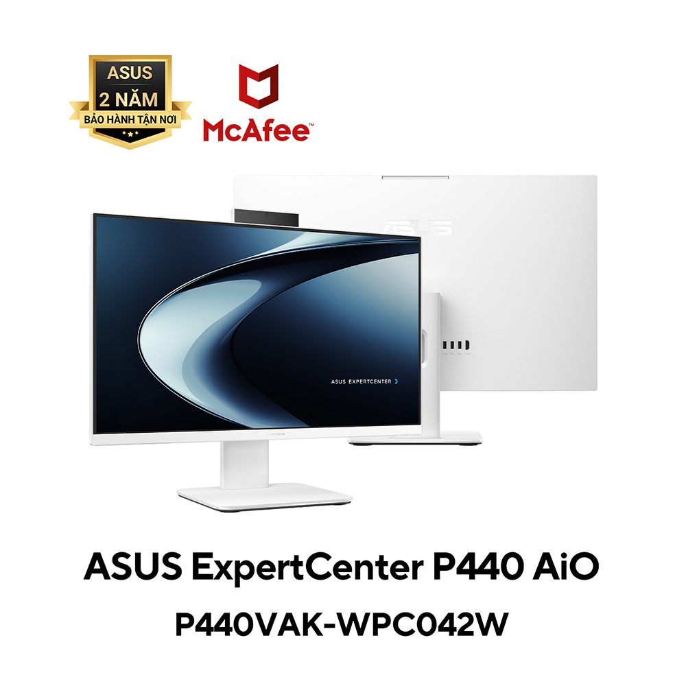 Máy tính AIO Asus P440VAK-WPC042W (i3 1315U/ 8GB/ 512GB SSD/ 23.8inch/ Key + Mouse Wireless/ Win11/ White/ 2Y) Máy tính AIO Asus P440VAK-WPC042W (i3 1315U/ 8GB/ 512GB SSD/ 23.8inch/ Key + Mouse Wireless/ Win11/ White/ 2Y)