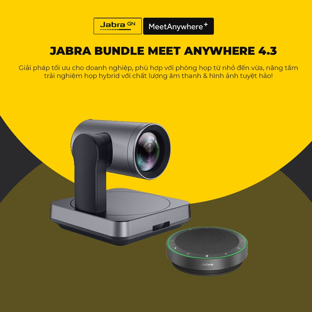 Thiết bị hội nghị truyền hình Jabra Bundle Meet Anywhere 4.3 Thiết bị hội nghị truyền hình Jabra Bundle Meet Anywhere 4.3