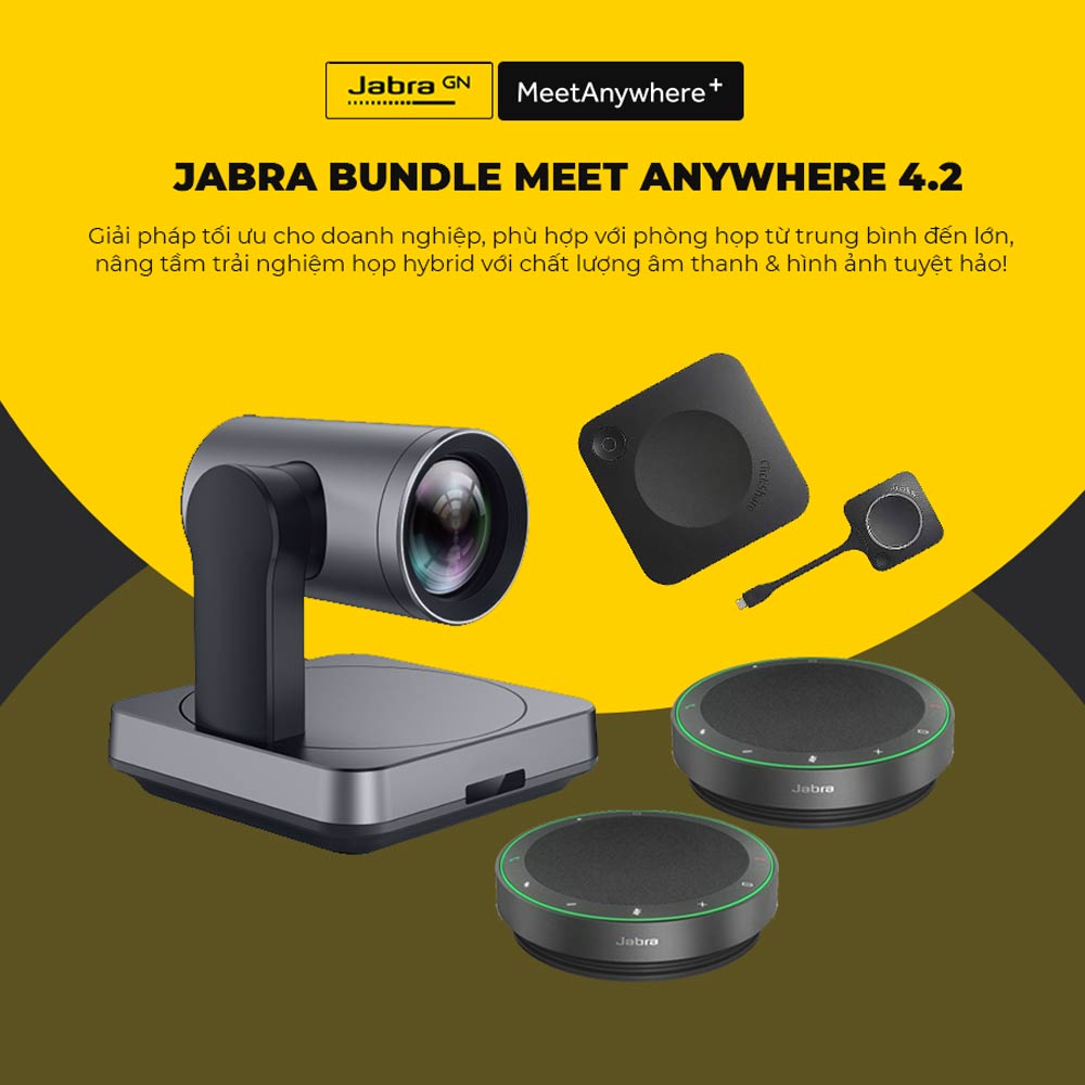 Thiết bị hội nghị truyền hình Jabra Bundle Meet Anywhere 4.2 Thiết bị hội nghị truyền hình Jabra Bundle Meet Anywhere 4.2