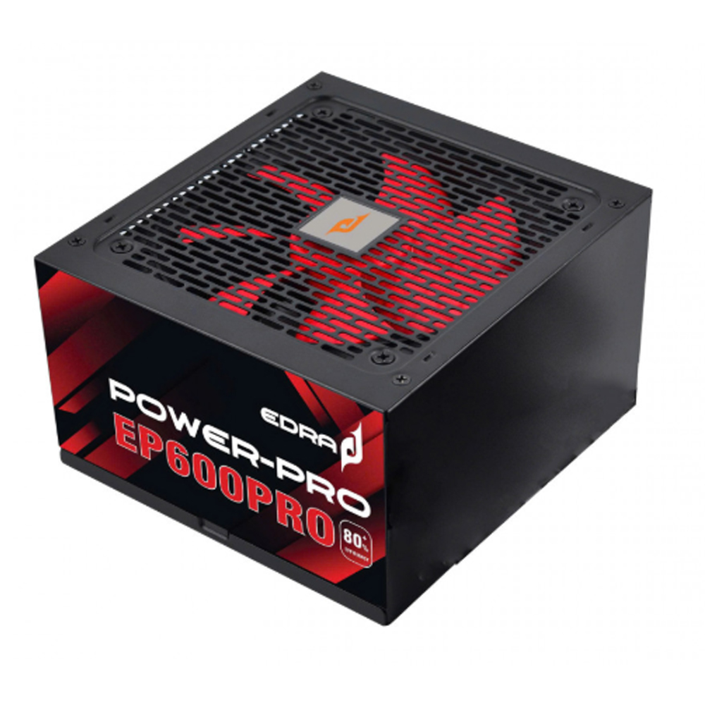 Nguồn máy tính E-Dra EP600PRO (550W/ 80% Efficiency/ ATX/ Đen) Nguồn máy tính E-Dra EP600PRO (550W/ 80% Efficiency/ ATX/ Đen)