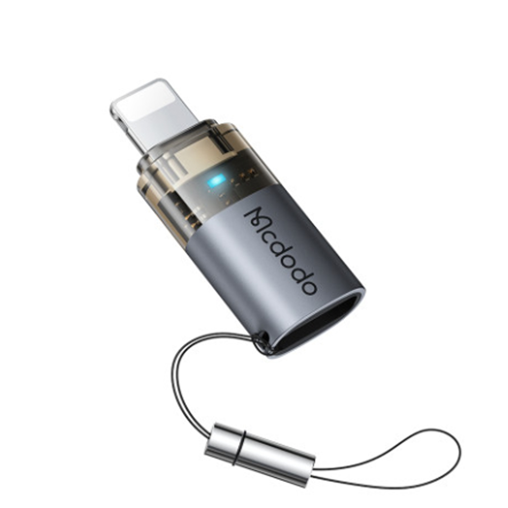 Đầu chuyển đổi sạc Type-C sang Lightning Mcdodo OT-7630 (có đèn báo và dây treo) Đầu chuyển đổi sạc Type-C sang Lightning Mcdodo OT-7630 (có đèn báo và dây treo)