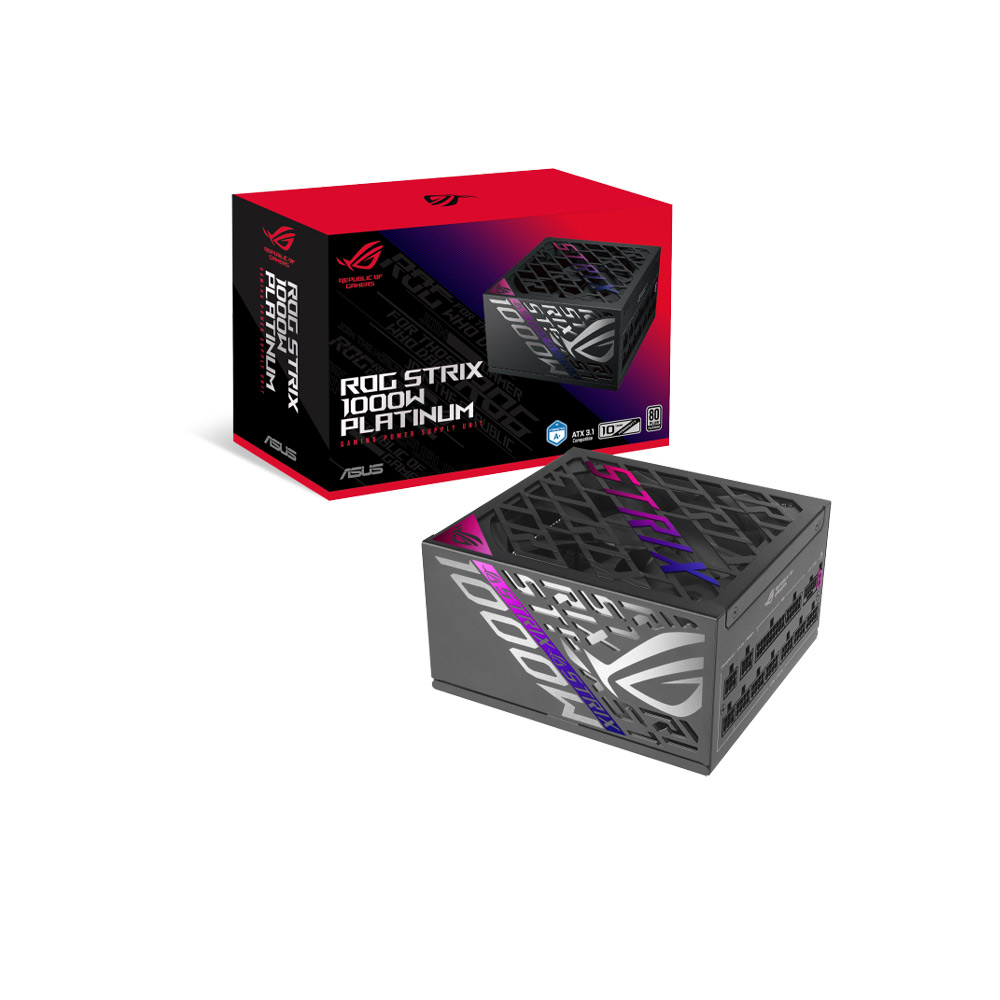 Nguồn máy tính Asus ROG Strix 1000P (80 Plus Platinum/ Full-Modular/ ATX/ Đen) Nguồn máy tính Asus ROG Strix 1000P (80 Plus Platinum/ Full-Modular/ ATX/ Đen)