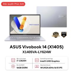 Laptop Asus Vivobook 14 X1405VA-LY624W (i7 13620H/ 16GB/ 512GB SSD/ 14 inch WUXGA/ Win11/ Silver)