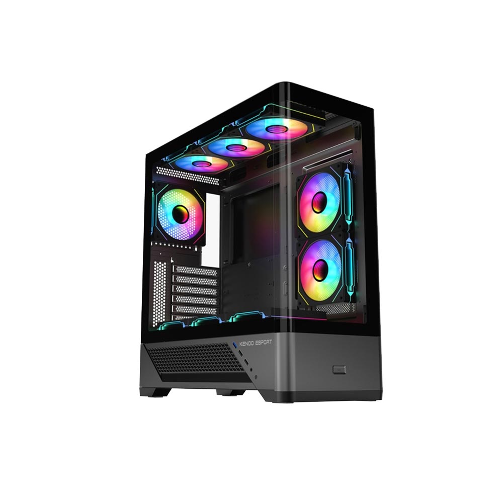 Vỏ máy tính KENOO ESPORT AKC300 - Màu Đen (Mid Tower/ ATX/ Đen)