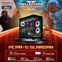 Máy tính PCPA Slardar (R5 5600X/ 16GB/ 512GB SSD/ RTX 3060 12Gb/650W)