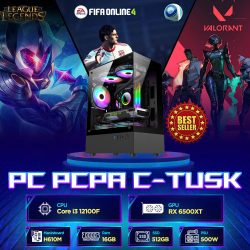 Máy tính PCPA TUSK (Core i3 12100F/16GB/ 512Gb SSD/RX 6500XT)