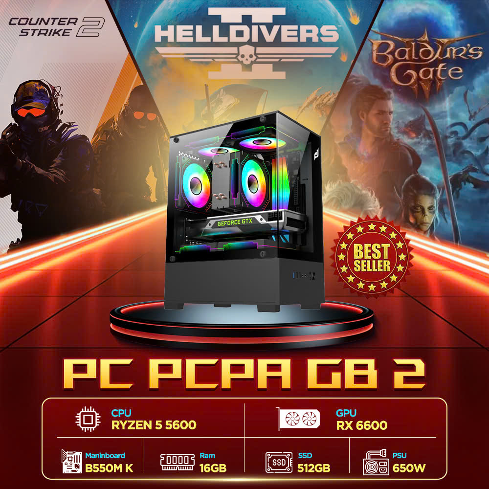 PC PCPA GB 2 (R5 5600/ 16GB/ 512GB SSD/ RX 6600/ NoOS) PC PCPA GB 2 (R5 5600/ 16GB/ 512GB SSD/ RX 6600/ NoOS)