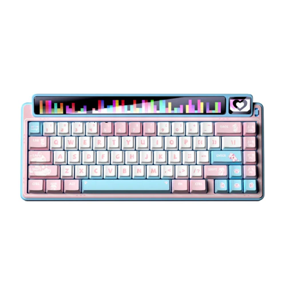 Bàn phím cơ LEOBOG 3 Mode AMG65 hồng + trắng + xanh dương Jadeite switch Bàn phím cơ LEOBOG 3 Mode AMG65 hồng + trắng + xanh dương Jadeite switch